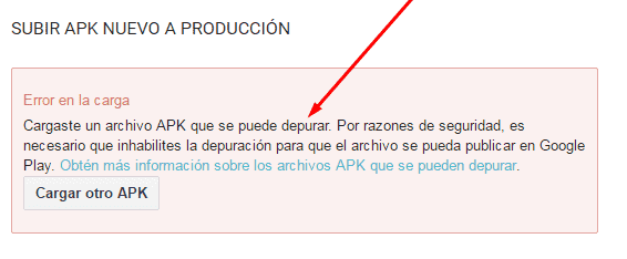 Error Apk Google play