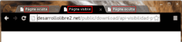 Página visible