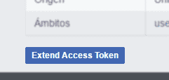 facebook sdk - Extend Access token