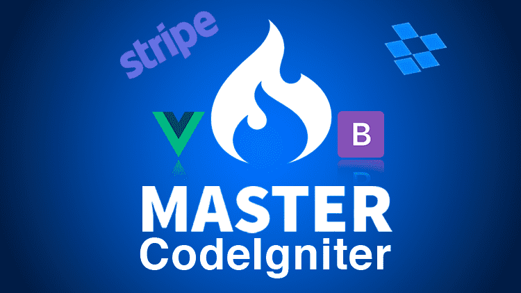 Curso en Master en CodeIgniter 3 con Bootstrap 4 y Vue.js: Tutoriales para crear tu web SPA y Tienda en linea con Stripe