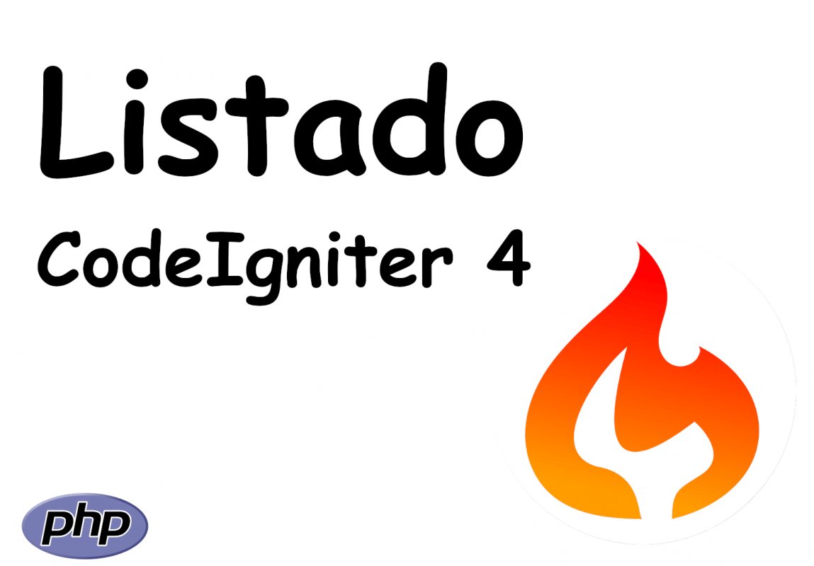 Crear una vista de listado o tabla en CodeIgniter 4 con estilo en Bootstrap 4 o 5