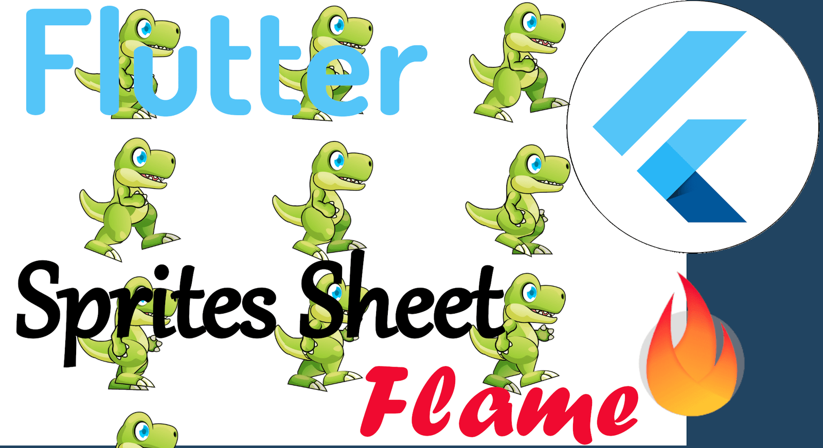 How to use a Sprite Sheet in Flutter with Flame 13 - Animated 2D Games -  Desarrollolibre