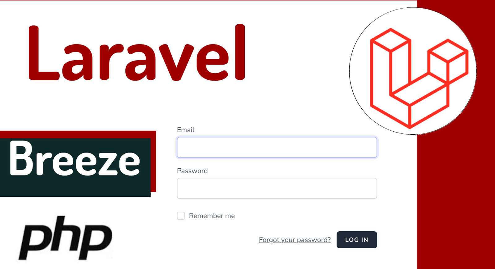 Laravel Breeze, generate an authentication system and configure Tailwind.css