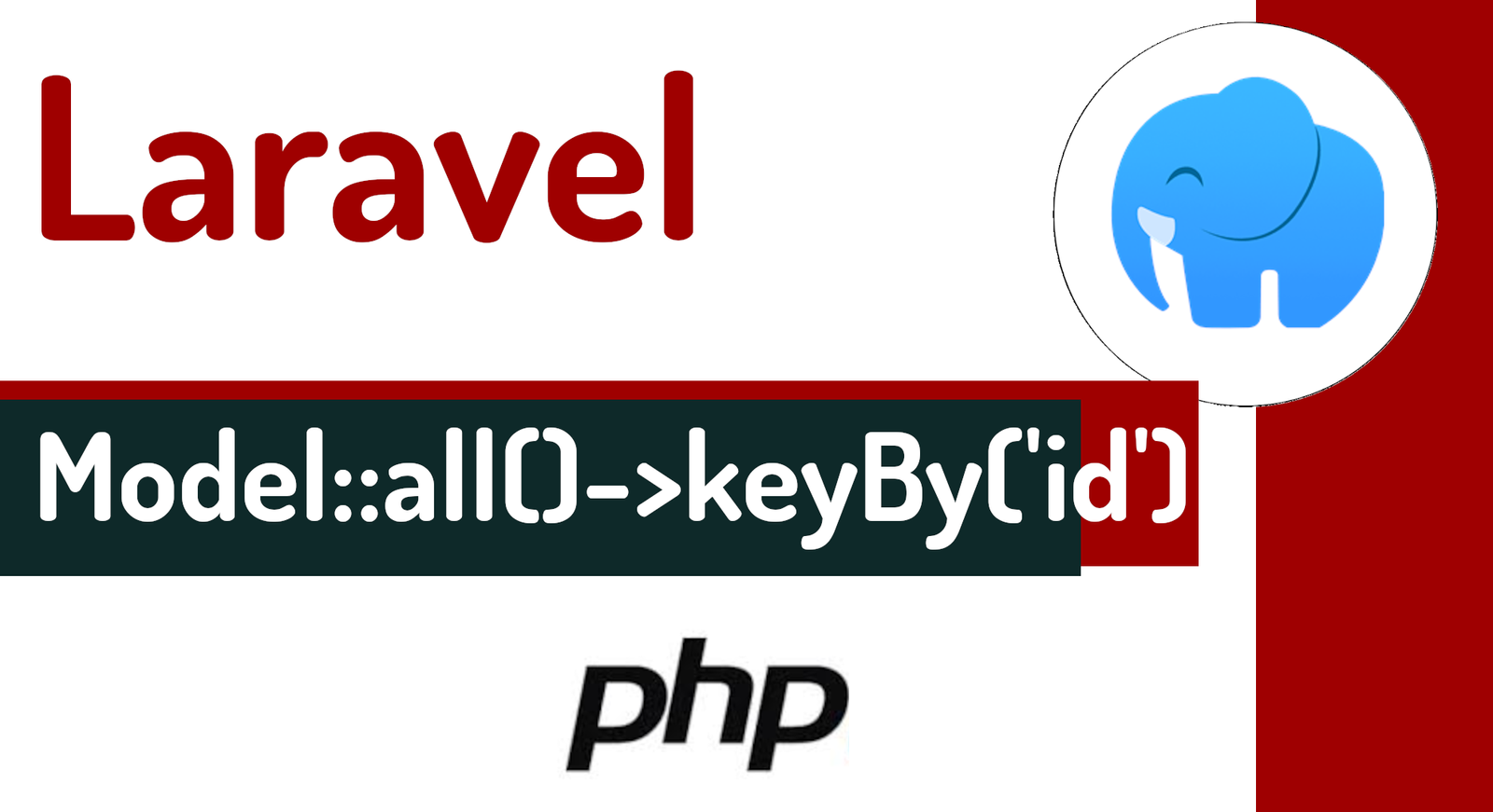 Laravel Eloquent: retornar el id o PK como clave/key del campo en un array