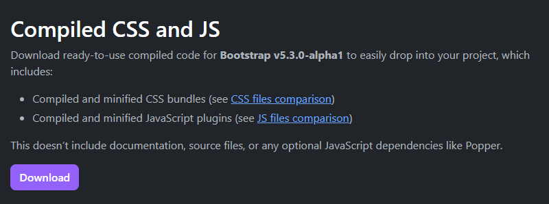 Install Bootstrap 5 panel