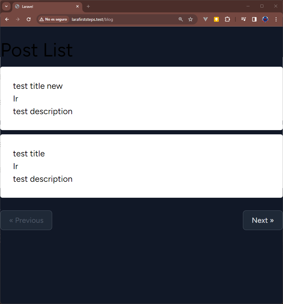 List of publications and default slot