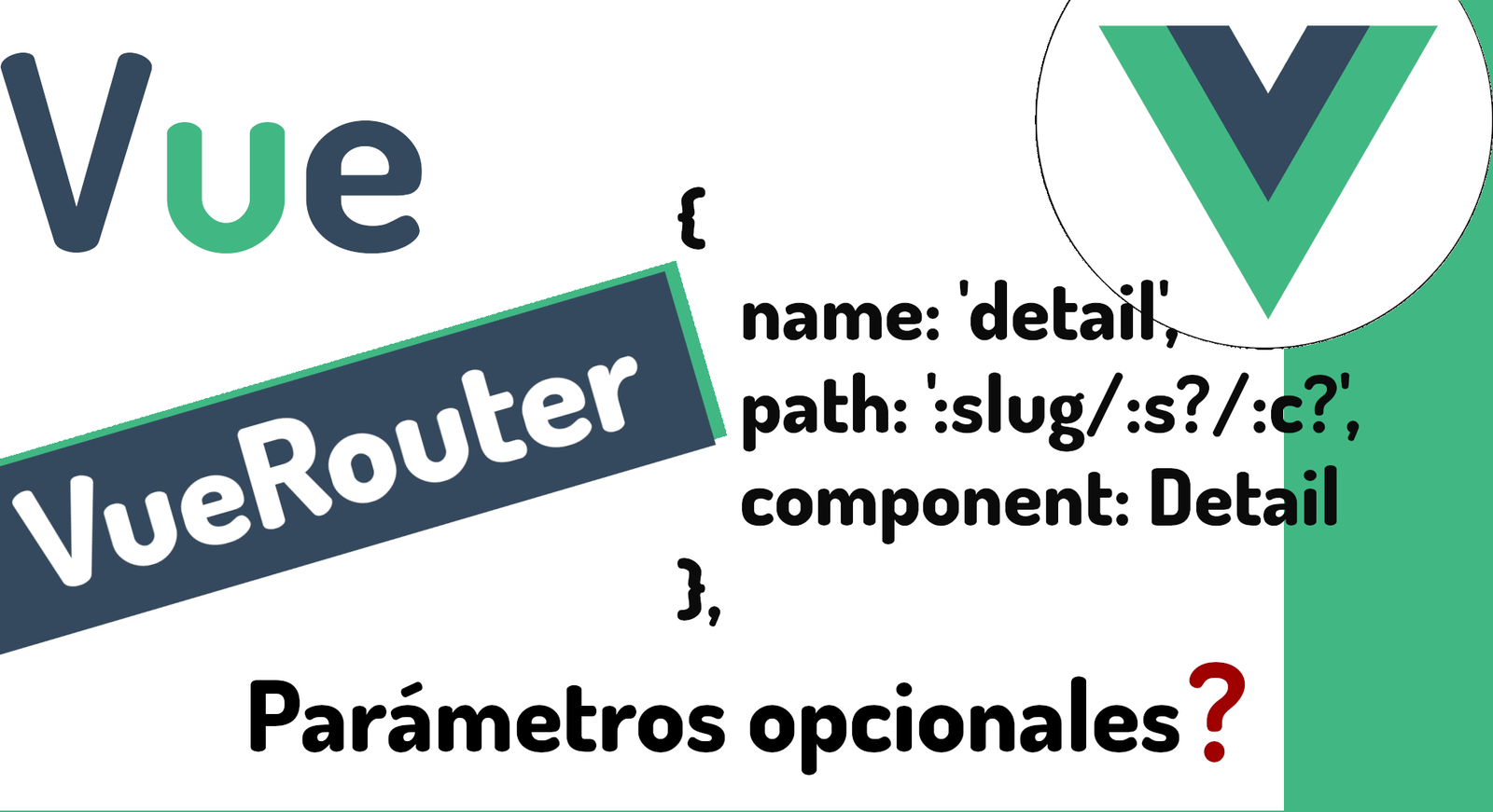 Optional parameters in Vue Router