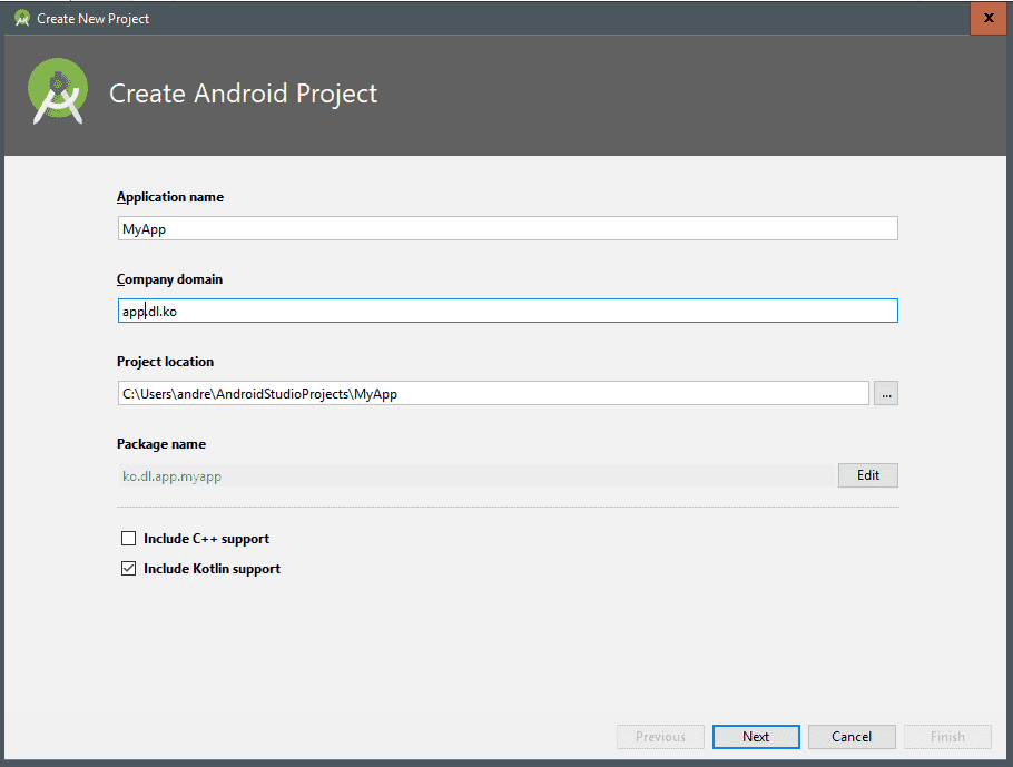 selección android sdk