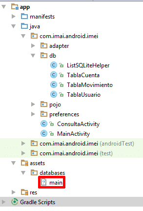 Base de datos local android