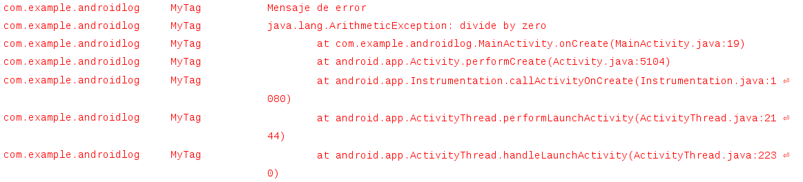 log error android