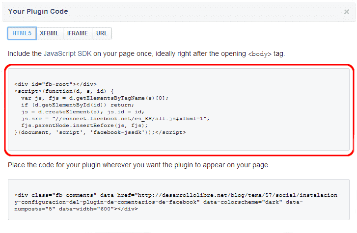 facebook comment plugin example