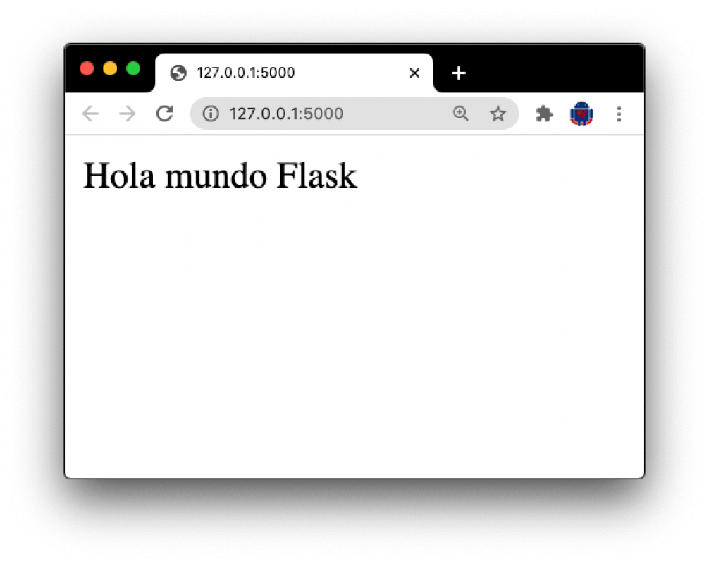 App Flask en el navegador